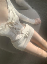Furreni Lace Strap Top (ivory)