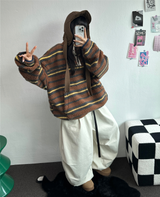 TWO PINTUCK RIVET BELT BALLOON LONG PANTS 🤎🖤💙3COLOR