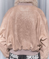 QUILTING REVERSIBLE EMBO JUMPER (IVORY)_F24ZA956