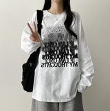 NT グラディエントノイズプリンティド長袖Tシャツ