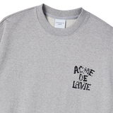 25SS INK STAMP LOGO SWEATSHIRT MELLANGE