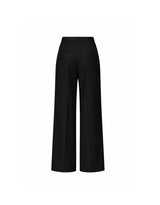 Lucia Ribbon Pintuck Wide Pants Black