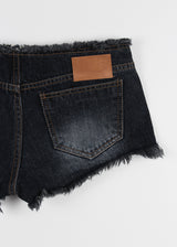 ROUGH LOW DENIM SHORTS