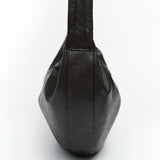 Split Half Moon Messenger Bag_Dark brown