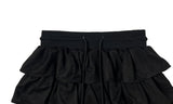 Latte Suede Tiered Mini Skirt