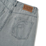KIRSHプレーンサンドウォッシングワイドフィットデニムパンツ [LIGHT BLUE]