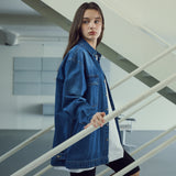 Washed Flap Denim Shirt_Blue