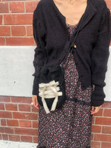 Mini sneaker ribbon bag_black(dumble)