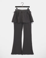 Qutin Ribbon Skirt Leggings Pants