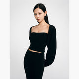 [MADE] ミウボレロカーディガンインブラック