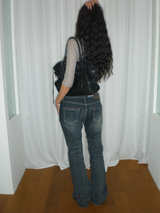 Devon low boots cut jeans