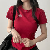Olling ロゴサイドシャーリングスリムフィット半袖Tシャツ