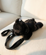 Side Teddybear Backpack [BLACK]