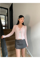Gray Slimming Mini Pants Skirt
