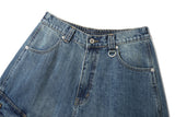 Slab Washing Cargo Denim Pants (Blue)