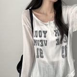 Billy vintage ヘンリーネック スナップヘム ショートラウンド クールスリーブTシャツ