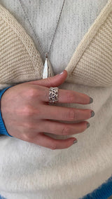 [Influencer]Star@Star@Star open silver ring