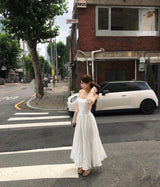 shu-a cream lace bustier long ops