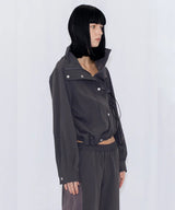 DRAWSTRING TRACK JACKET