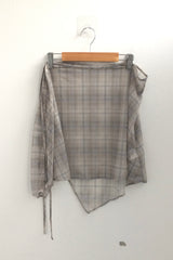 Misty Checkered Layered Skirt