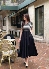 Chels Shirring Short Sleeve Layered One Piece