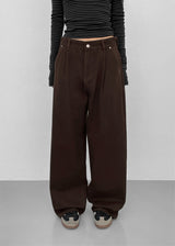 [MADE] Torrance One Tuck Wide Cotton Pants