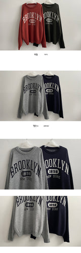 Caryubaxiレターリングニット