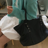 トリーフォーレザーショッパーバッグ, ラージショルダーバッグ (3 Colors) – ワーク / オフィス / ラップトップバッグ