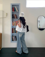 [Repub products] Fall-in Wide Denim Pants
