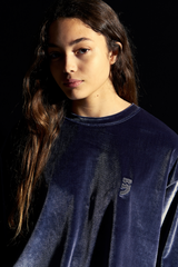 ドロップショルダーベルベットTシャツ