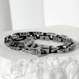 [BxV] Symbol logo carving chain bracelet