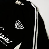 PEANUT STAIN - Active Duo Side Cursive Black Boxy Oversized Tshirt
