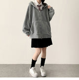 Ronff Embroidery Fleece To Way Hooded Zip-Up
