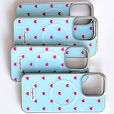 【MADE】blue love dot MagSafe Glass phonecase