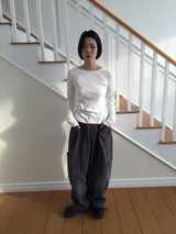 Bias snap long sleeve (4color)