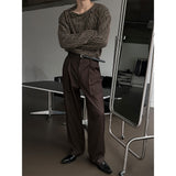 [S/S] ストライプスナップヘンリーネックスリーブ(2color)