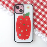 アップルフォンケース (glass bumper)
