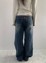 Soyan denim wide pants