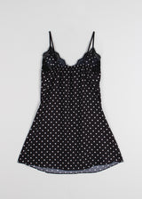 SATIN DOT DRESS