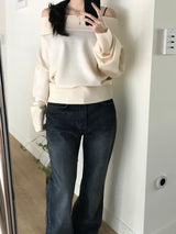 Katie Off-Shoulder Knitwear (3 colors)