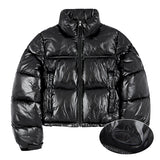 Glossy Eco-Puffer Short Padding Jumper