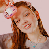 SQUARE SHIRRING HAIR PIN (LIGHT PINK)