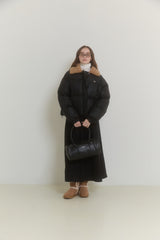 PLUSH FUR COLLAR JUMPER
