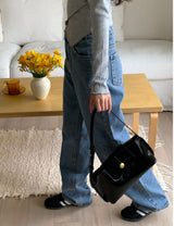 Vintage Leather Classic Shoulder Bag