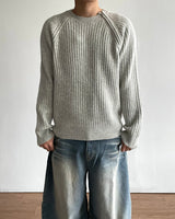Bark Zipper Round Knit