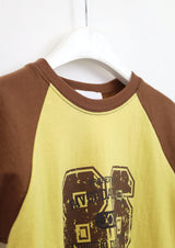 Toned-Down Raglan Short Sleeve T-Shirt