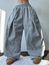KIDDY RING POINT FRONT PLEAT BALLOON PANTS💙🩶🖤 - 3 COLORS