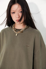 The lace little flowers on the patchwork hoodie have been conquered.