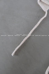Angora knit earring bonnet