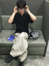 モノリネンワイドバルーンパンツ 4C